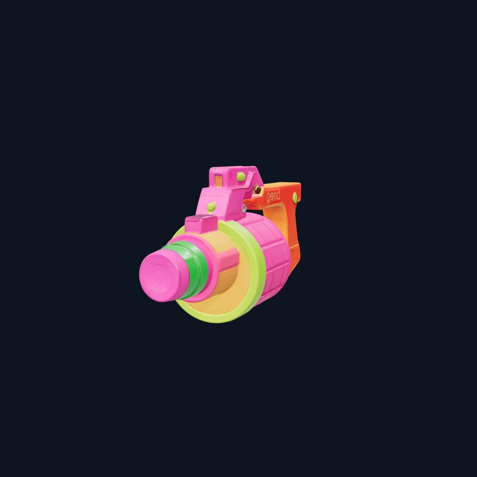Cartoon Style Toy Grenade Launcher model pack